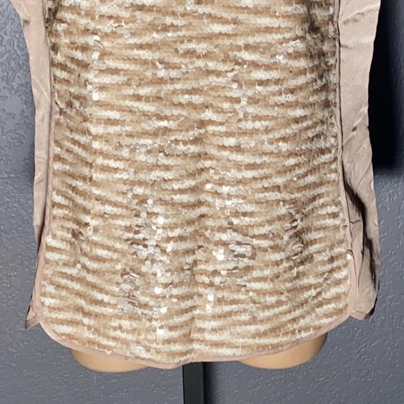 M - THE LIMITED - NWT - reversible sequin cream tank - Picture 4 of 16
